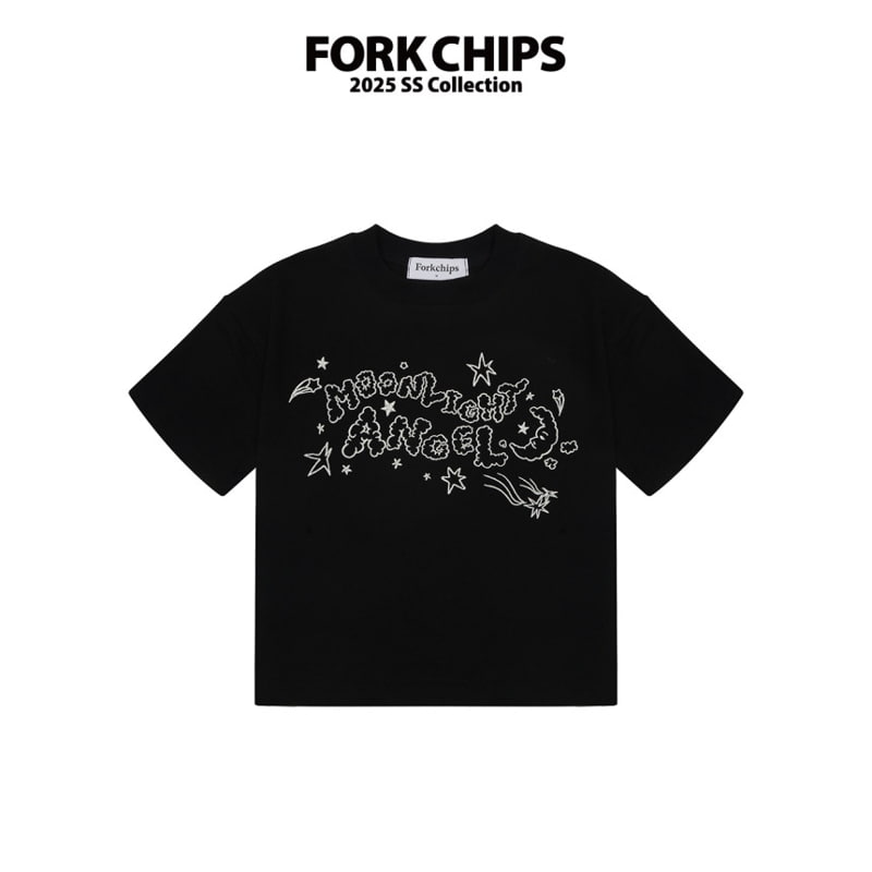 Fork Chips - Korean Children Fashion - #designkidswear - Moon Angel Tee