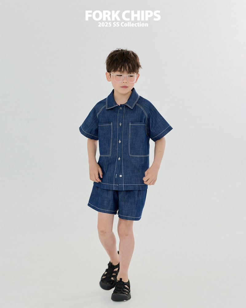 Fork Chips - Korean Children Fashion - #designkidswear - Boy Raglan Shirt - 11