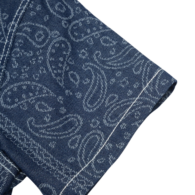 Fork Chips - Korean Children Fashion - #designkidswear - Paisley Denim Shirt - 7