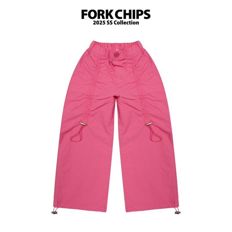 Fork Chips - Korean Children Fashion - #discoveringself - Cherry Cock Nylon Pants - 3