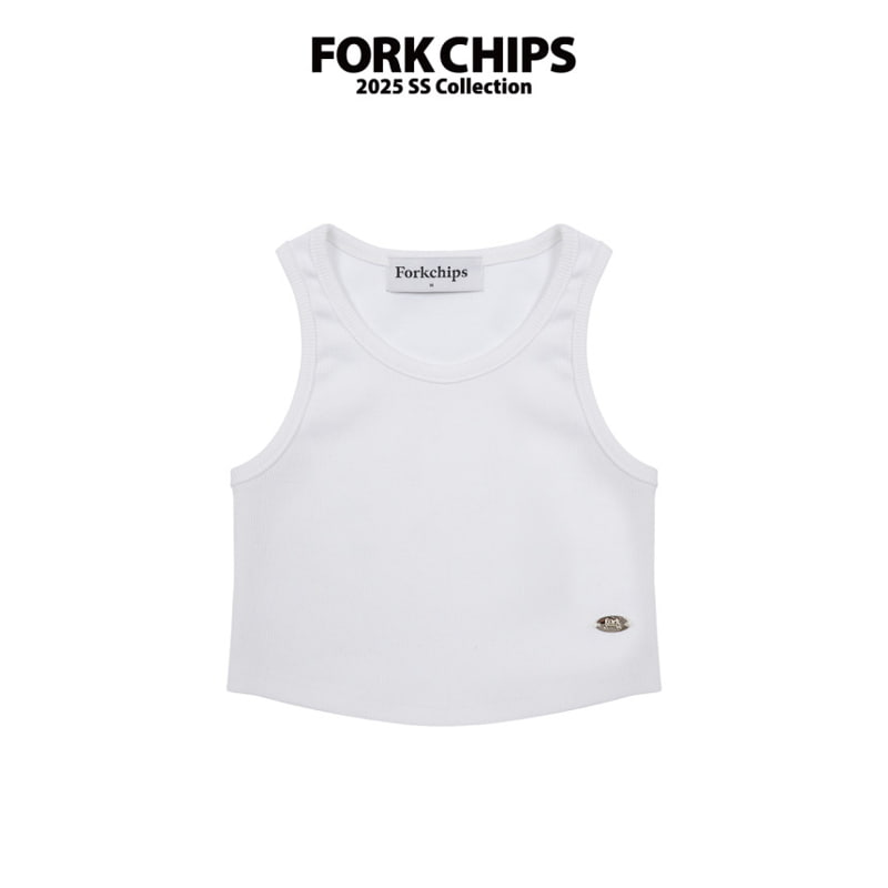 Fork Chips - Korean Children Fashion - #discoveringself - Stone Mango Sleeveless