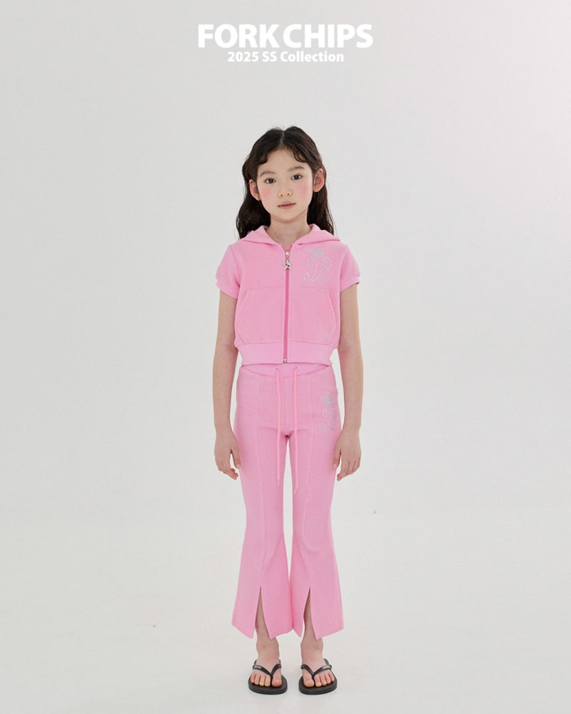 Fork Chips - Korean Children Fashion - #discoveringself - Bling Bootcut Leggings - 11