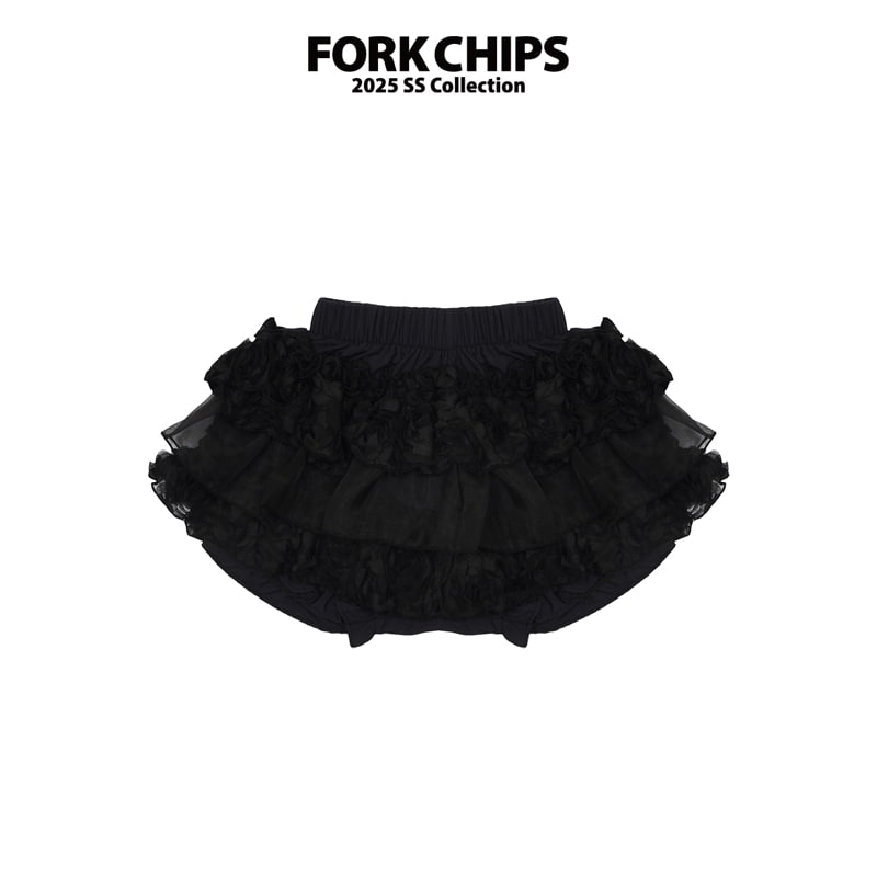 Fork Chips - Korean Children Fashion - #fashionkids - Tinkerbell Tutu Skirt - 3
