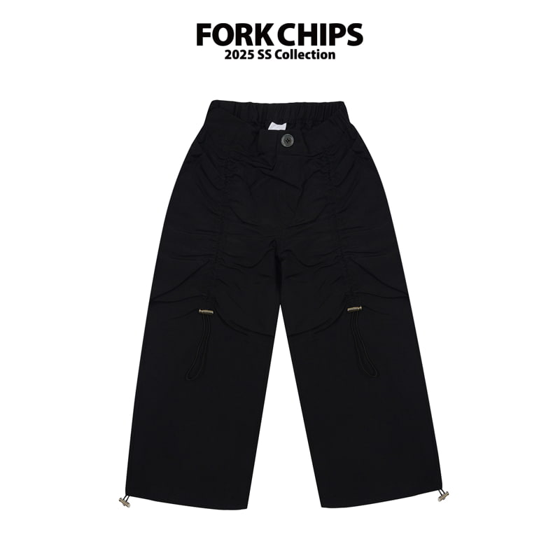 Fork Chips - Korean Children Fashion - #discoveringself - Cherry Cock Nylon Pants - 4