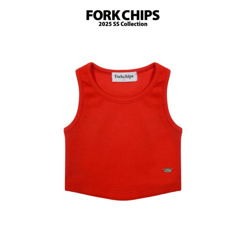 Fork Chips - Korean Children Fashion - #fashionkids - Stone Mango Sleeveless - 2