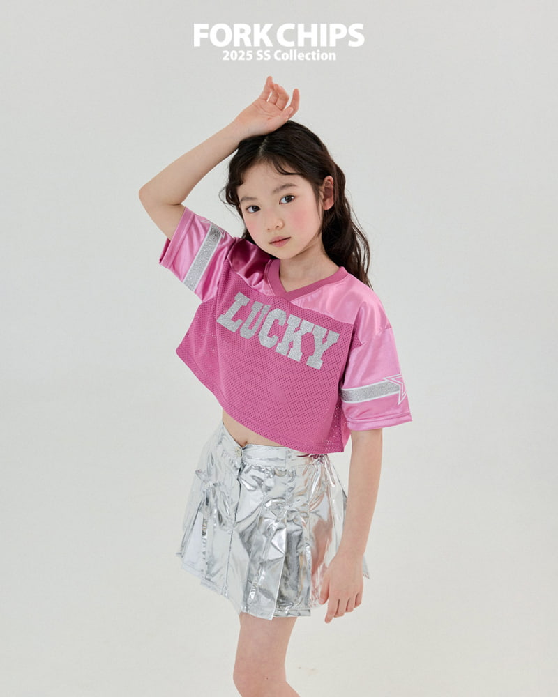 Fork Chips - Korean Children Fashion - #fashionkids - Lucky Metal Tee - 10