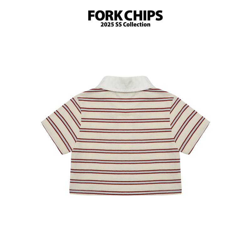 Fork Chips - Korean Children Fashion - #fashionkids - Harry Crop Collar Tee - 5
