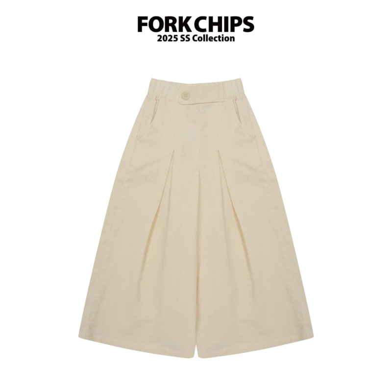 Fork Chips - Korean Children Fashion - #fashionkids - Ronnie Wide Pants