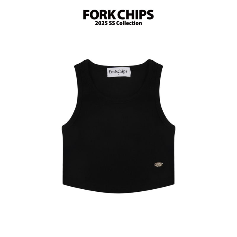 Fork Chips - Korean Children Fashion - #kidsshorts - Stone Mango Sleeveless - 3