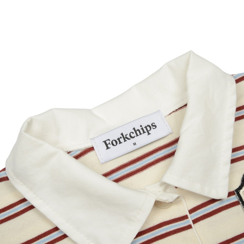 Fork Chips - Korean Children Fashion - #kidsshorts - Harry Crop Collar Tee - 6