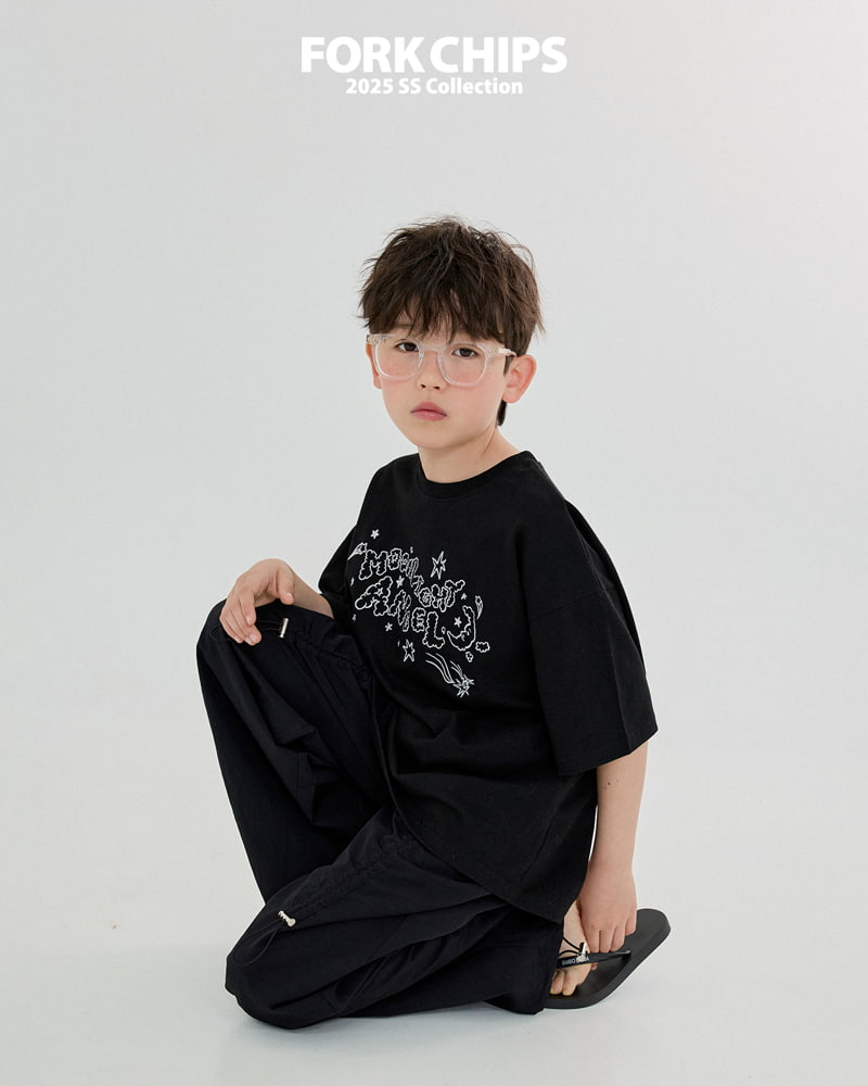 Fork Chips - Korean Children Fashion - #fashionkids - Moon Angel Tee - 4
