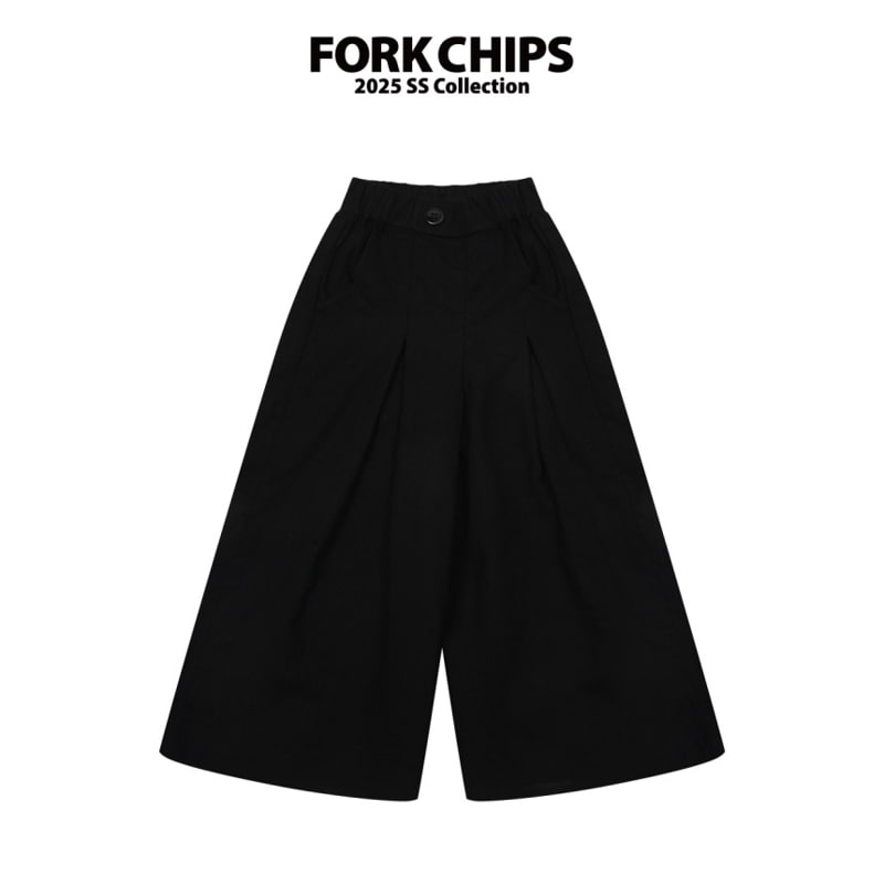 Fork Chips - Korean Children Fashion - #kidsshorts - Ronnie Wide Pants - 2
