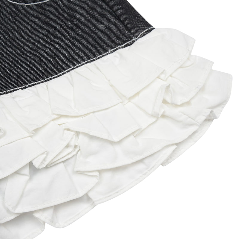 Fork Chips - Korean Children Fashion - #kidsstore - Mix Ruffle Skirt - 6