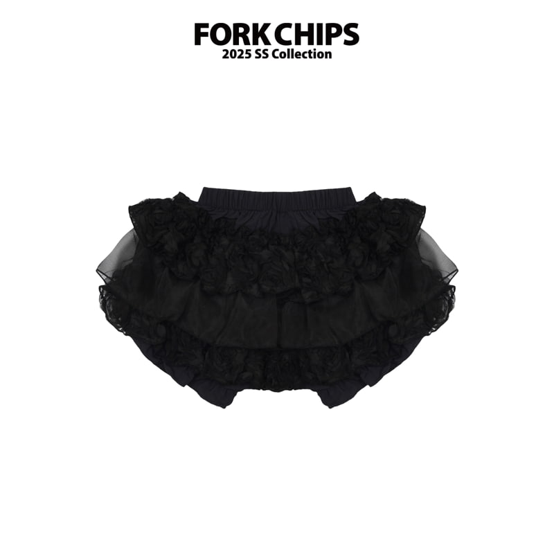 Fork Chips - Korean Children Fashion - #kidsstore - Tinkerbell Tutu Skirt - 5