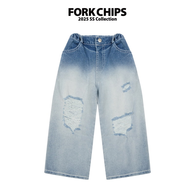Fork Chips - Korean Children Fashion - #kidsstore - Dicks Jeans