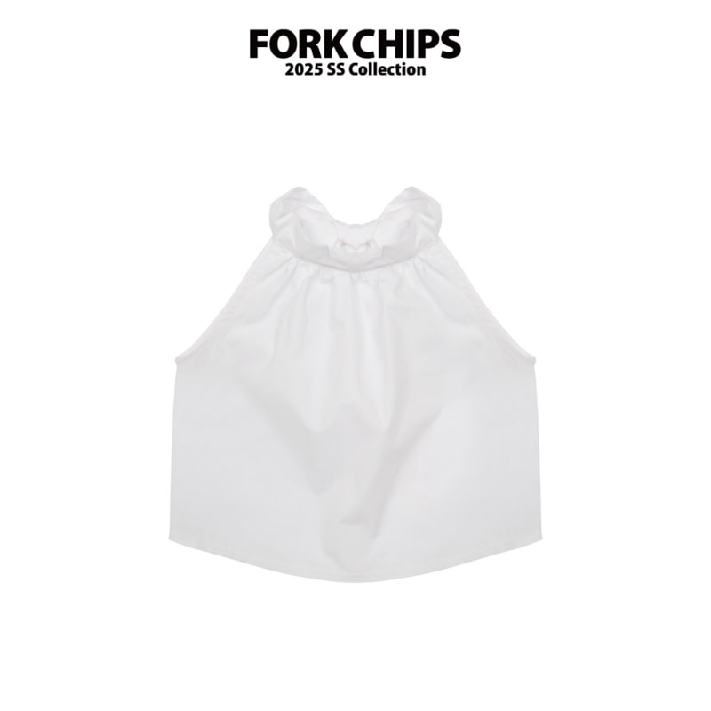 Fork Chips - Korean Children Fashion - #kidsstore - Olive Halter Blouse - 2