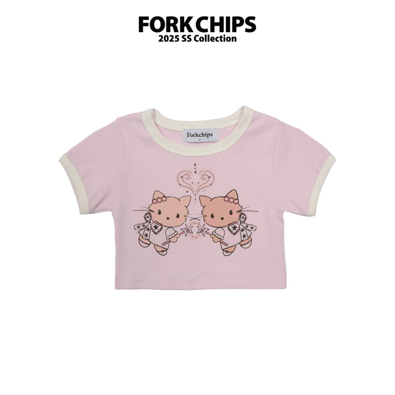 Fork Chips - Korean Children Fashion - #kidsstore - Tanning Tee - 4