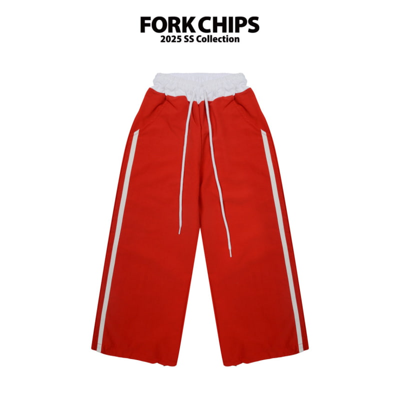 Fork Chips - Korean Children Fashion - #kidzfashiontrend - Sporty Nylon Pants