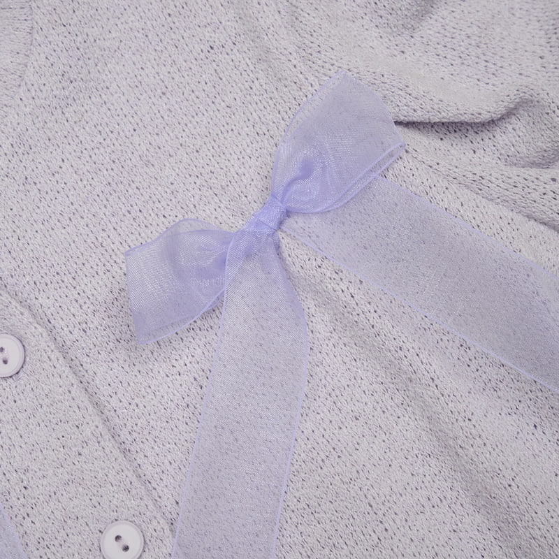Fork Chips - Korean Children Fashion - #kidzfashiontrend - Lilac Cardigan - 7
