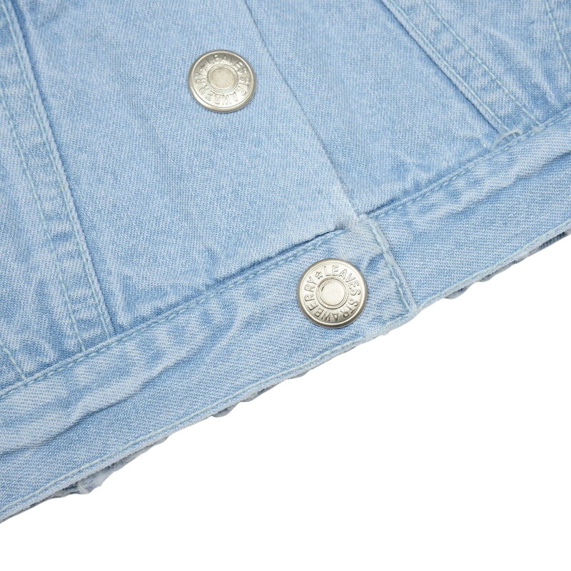 Fork Chips - Korean Children Fashion - #kidzfashiontrend - High Denim Crop Top - 6