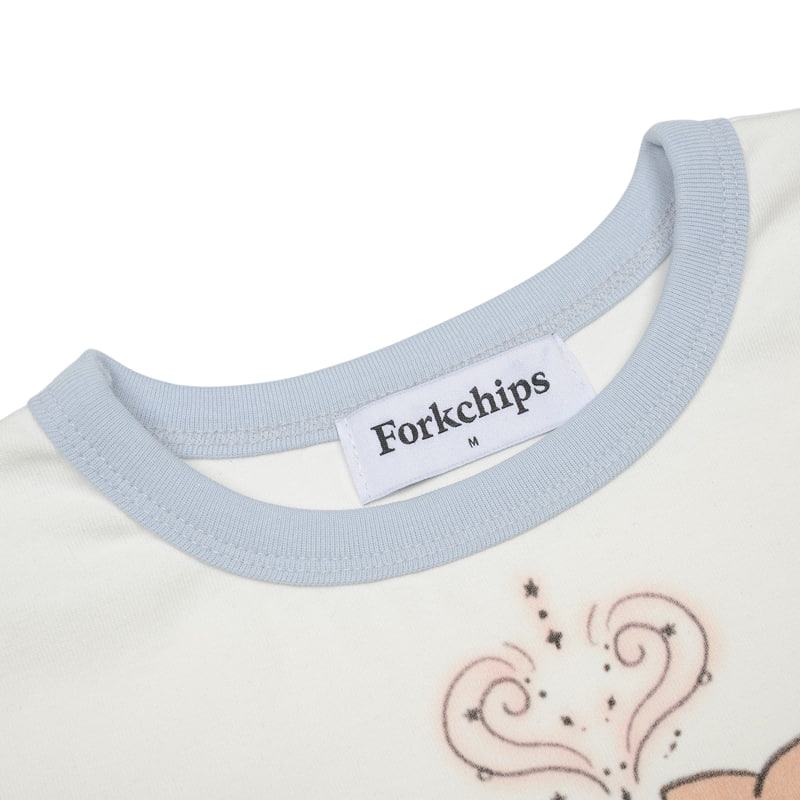 Fork Chips - Korean Children Fashion - #littlefashionista - Tanning Tee - 6