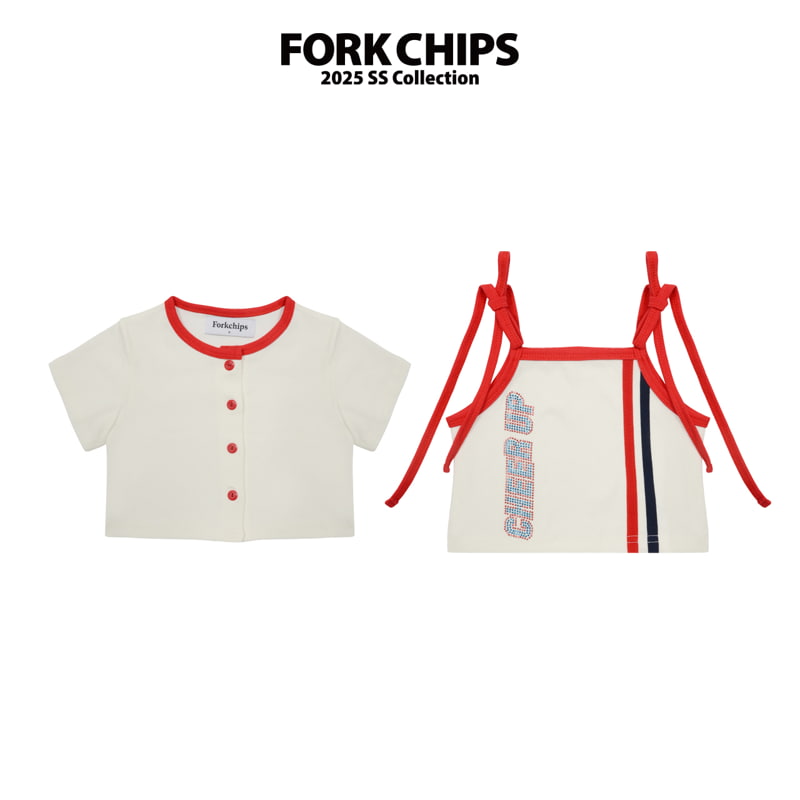 Fork Chips - Korean Children Fashion - #littlefashionista - Cheer Up Cardigan Set - 3