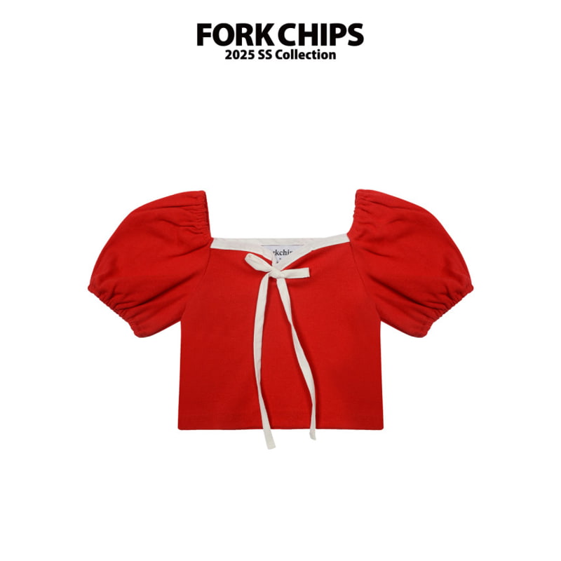 Fork Chips - Korean Children Fashion - #littlefashionista - Marie Puff Tee