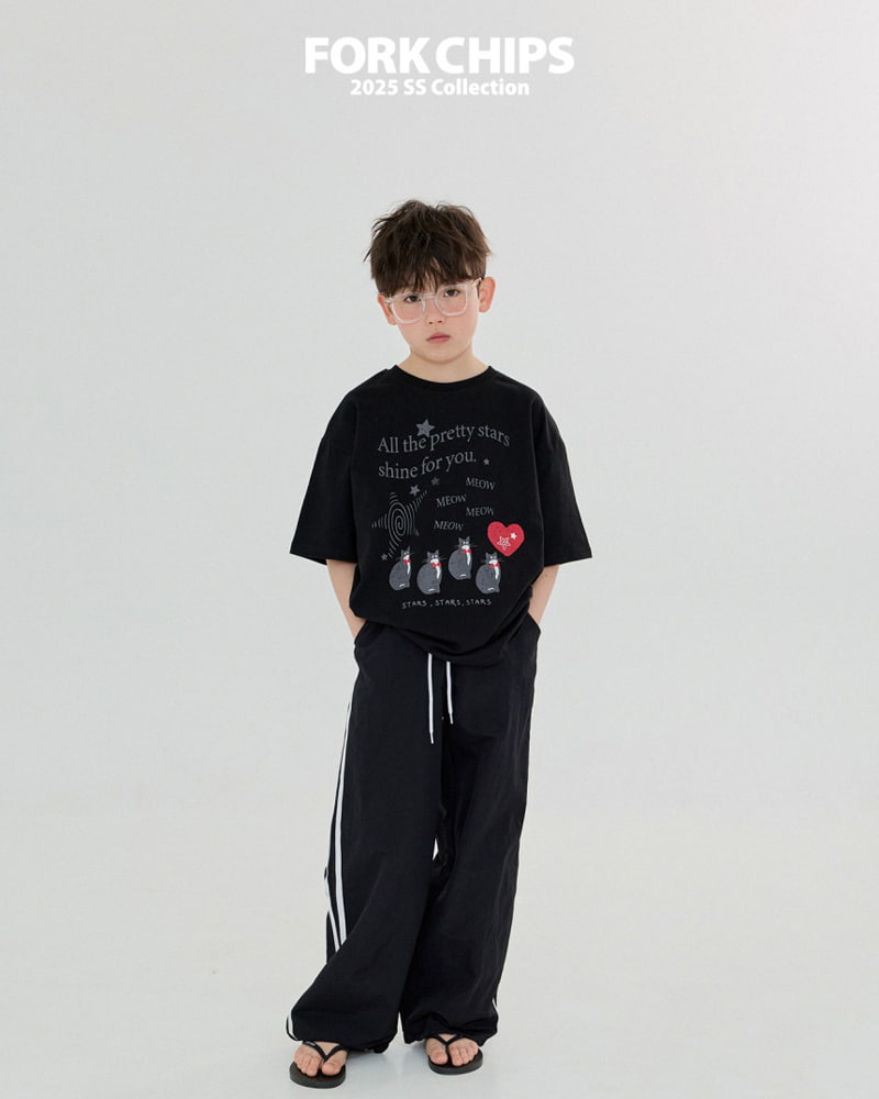 Fork Chips - Korean Children Fashion - #littlefashionista - Miyaw Tee - 10