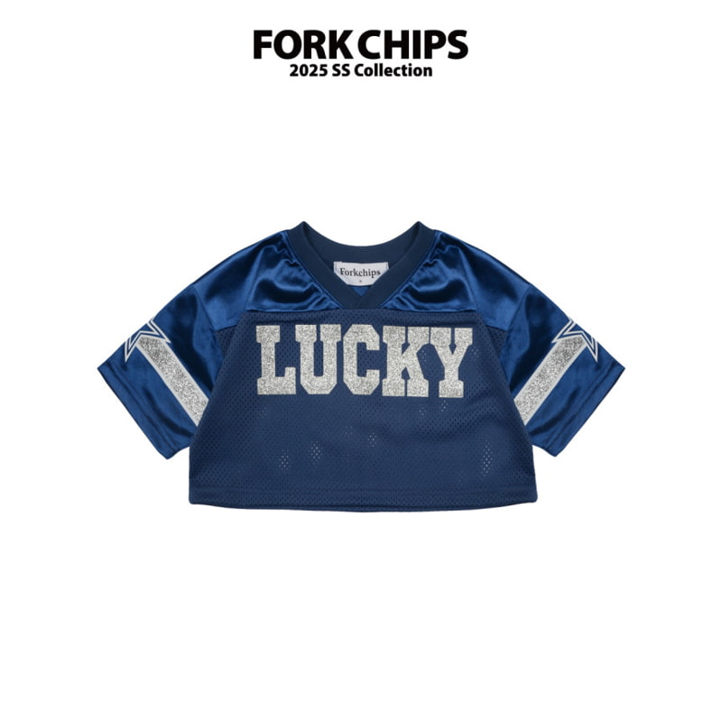 Fork Chips - Korean Children Fashion - #littlefashionista - Lucky Metal Tee