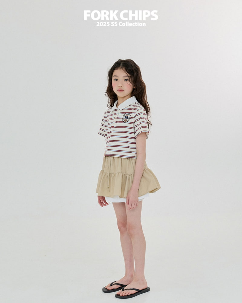 Fork Chips - Korean Children Fashion - #littlefashionista - Harry Crop Collar Tee - 10