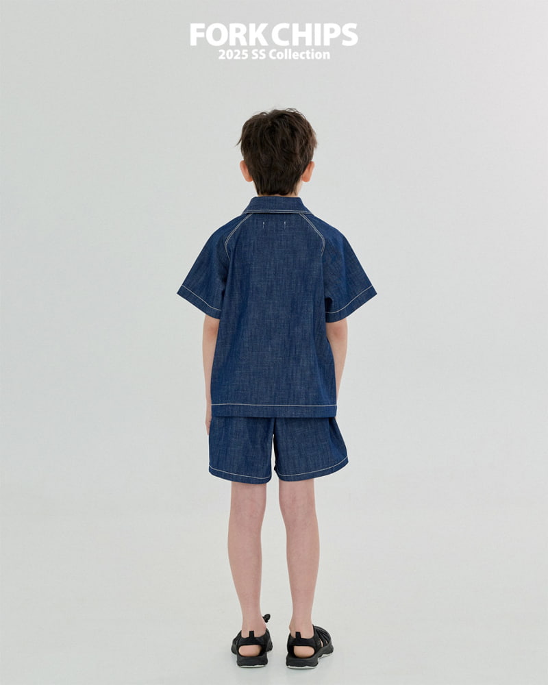 Fork Chips - Korean Children Fashion - #littlefashionista - Voice Stitch Pants - 11