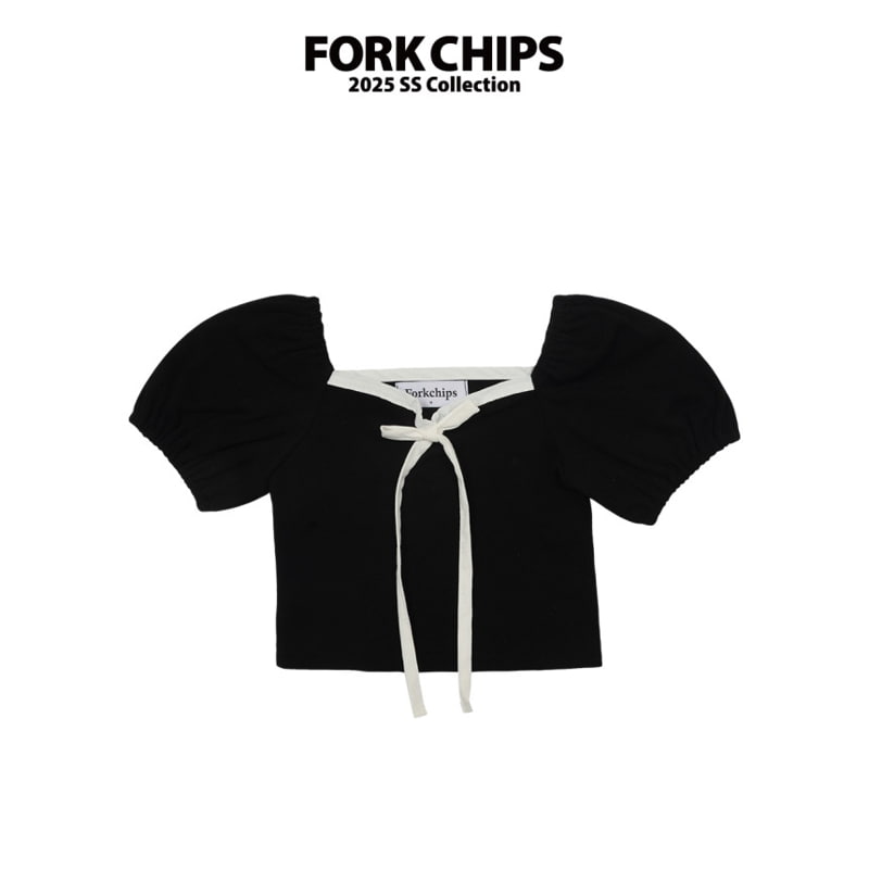 Fork Chips - Korean Children Fashion - #magicofchildhood - Marie Puff Tee - 2