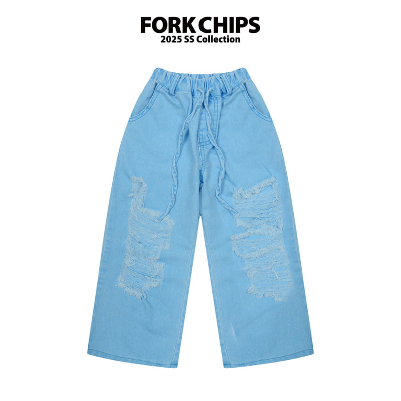 Fork Chips - Korean Children Fashion - #magicofchildhood - Paint Pants
