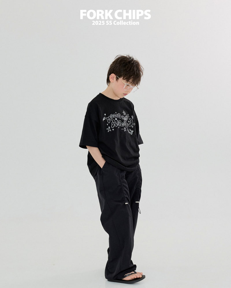 Fork Chips - Korean Children Fashion - #magicofchildhood - Cherry Cock Nylon Pants - 10
