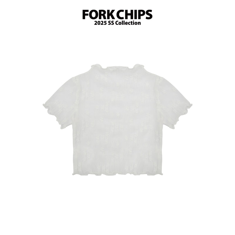 Fork Chips - Korean Children Fashion - #magicofchildhood - Daisy Layered Tee - 3