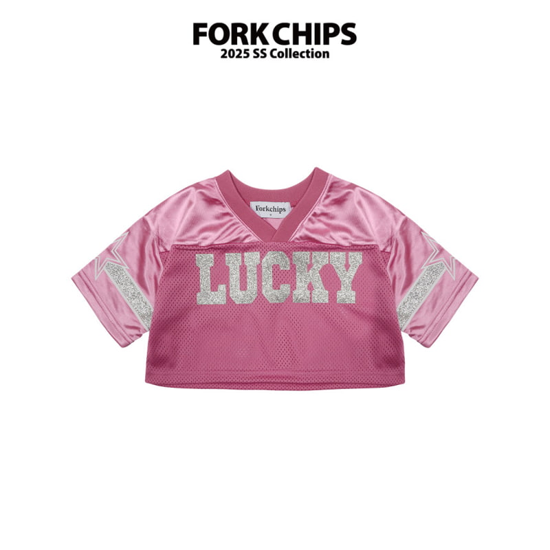 Fork Chips - Korean Children Fashion - #magicofchildhood - Lucky Metal Tee - 2