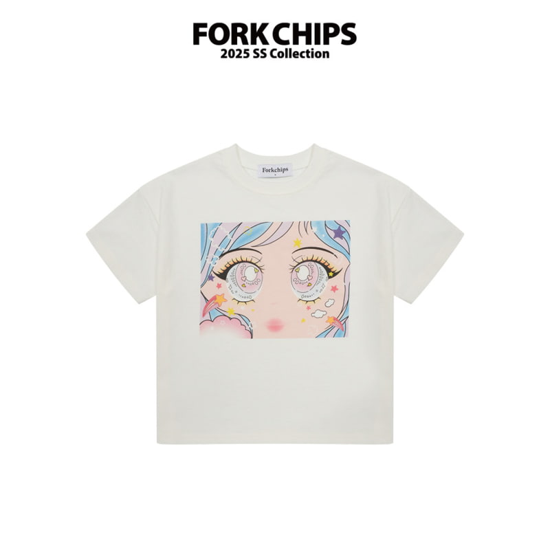 Fork Chips - Korean Children Fashion - #magicofchildhood - Eyes Tee