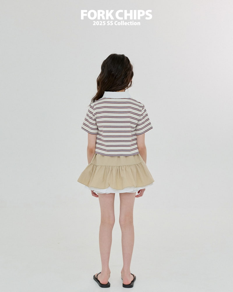 Fork Chips - Korean Children Fashion - #magicofchildhood - Harry Crop Collar Tee - 11