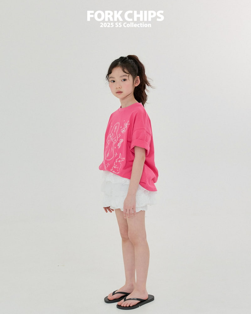 Fork Chips - Korean Children Fashion - #magicofchildhood - Alice Bunny Tee - 10