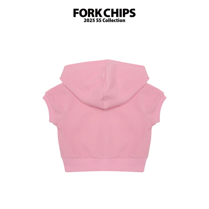 Fork Chips - Korean Children Fashion - #magicofchildhood - Bling Hood Zip-up Jacket - 5