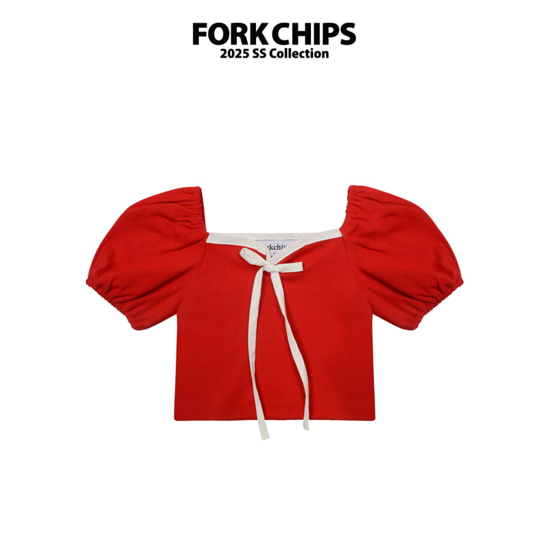 Fork Chips - Korean Children Fashion - #minifashionista - Marie Puff Tee - 3
