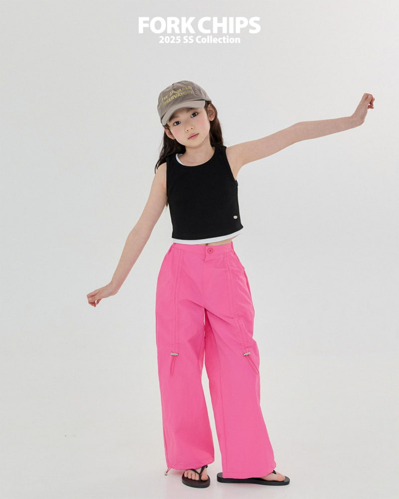 Fork Chips - Korean Children Fashion - #minifashionista - Cherry Cock Nylon Pants - 11