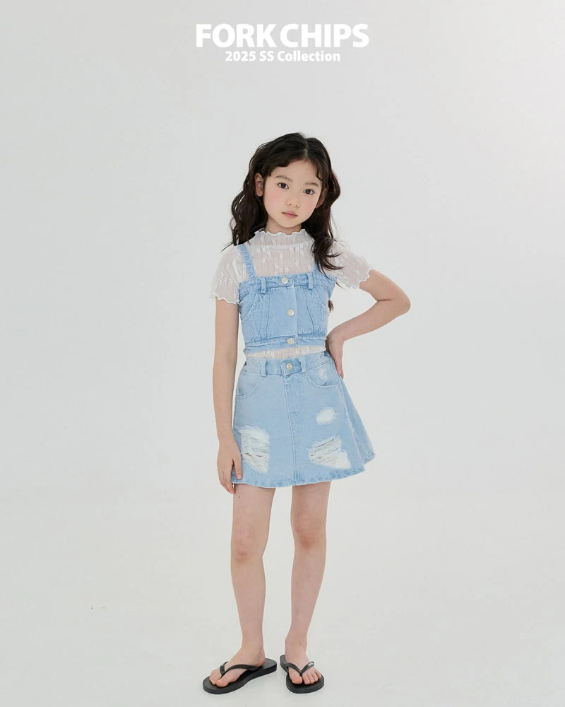 Fork Chips - Korean Children Fashion - #minifashionista - Ocean Skirt - 10