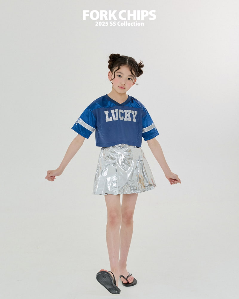Fork Chips - Korean Children Fashion - #minifashionista - Lucky Metal Tee - 3