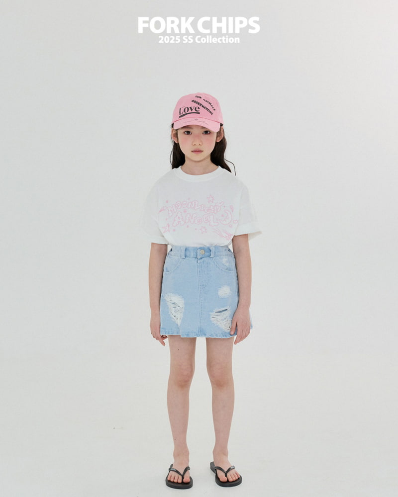 Fork Chips - Korean Children Fashion - #minifashionista - Moon Angel Tee - 10
