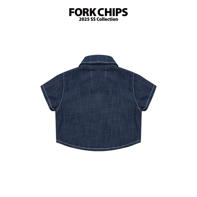 Fork Chips - Korean Children Fashion - #minifashionista - Twin Girl Shirt - 5