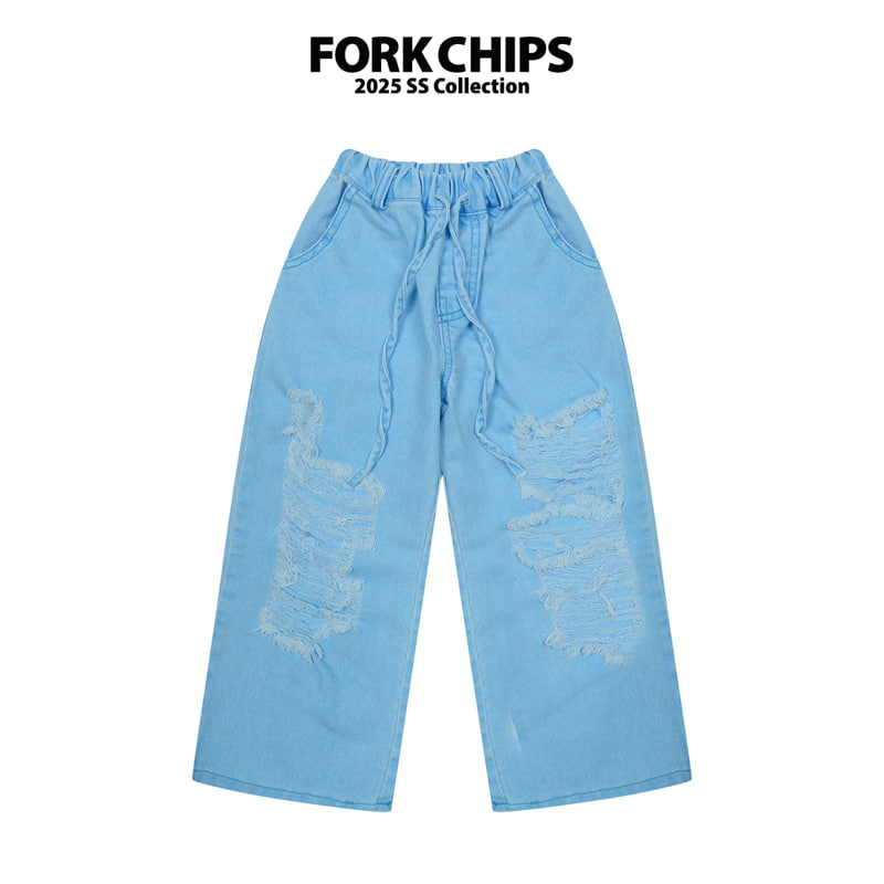 Fork Chips - Korean Children Fashion - #prettylittlegirls - Paint Pants - 3
