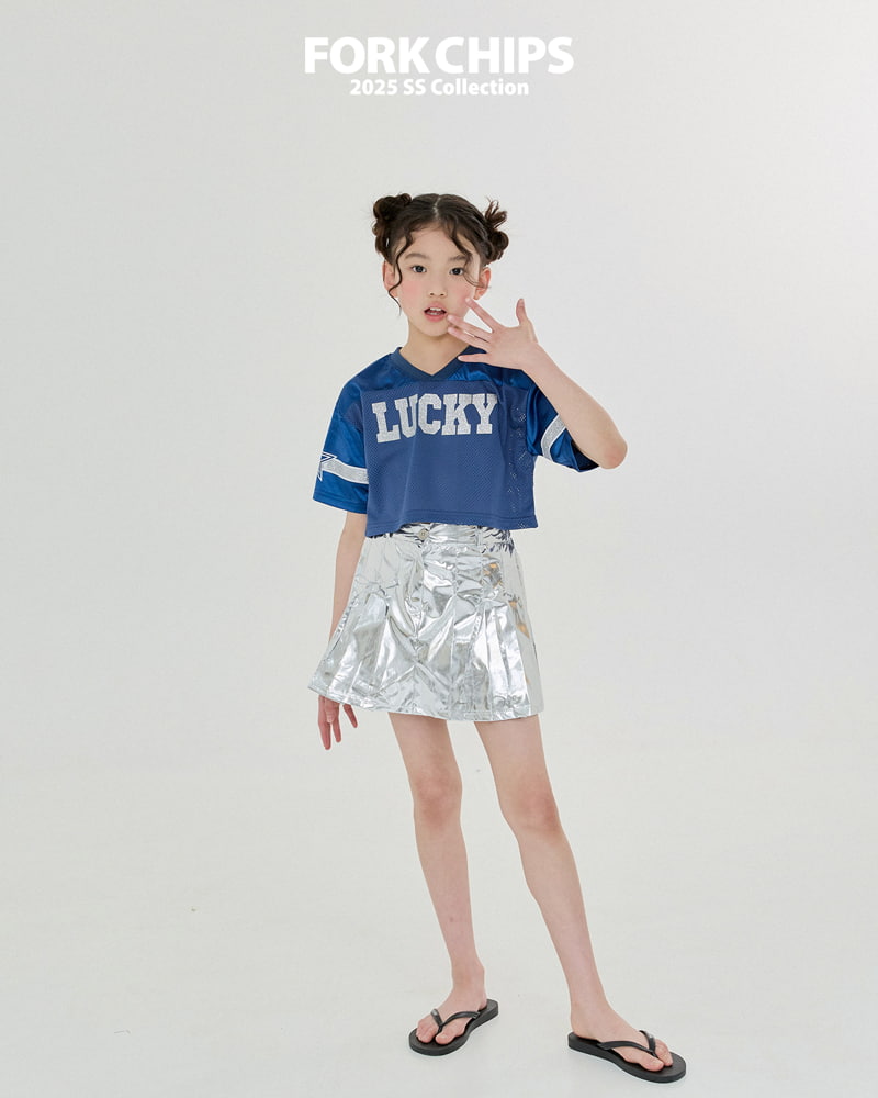 Fork Chips - Korean Children Fashion - #minifashionista - Lucky Metal Tee - 4