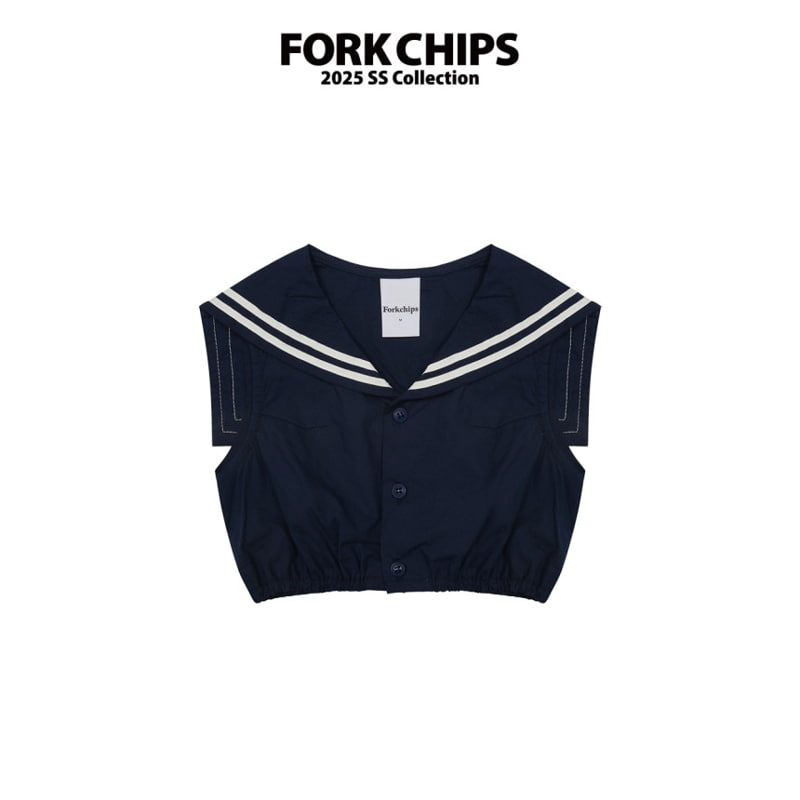 Fork Chips - Korean Children Fashion - #prettylittlegirls - Ete Sailor Blouse - 2