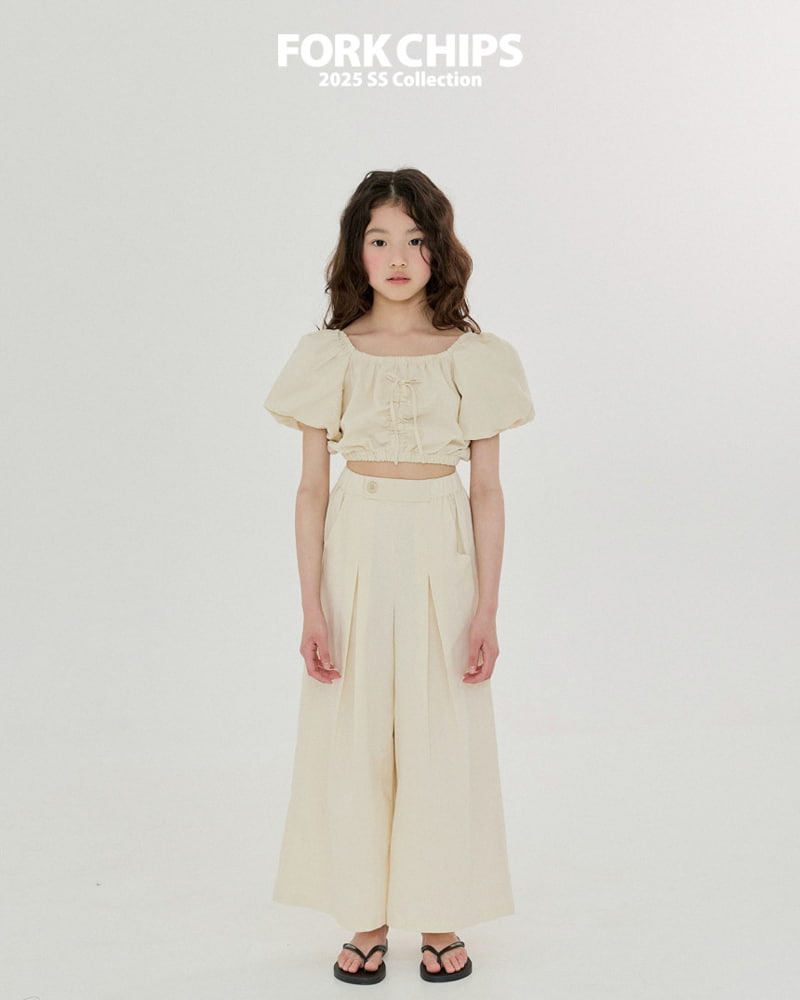 Fork Chips - Korean Children Fashion - #prettylittlegirls - Ronnie Balloon Blouse - 10